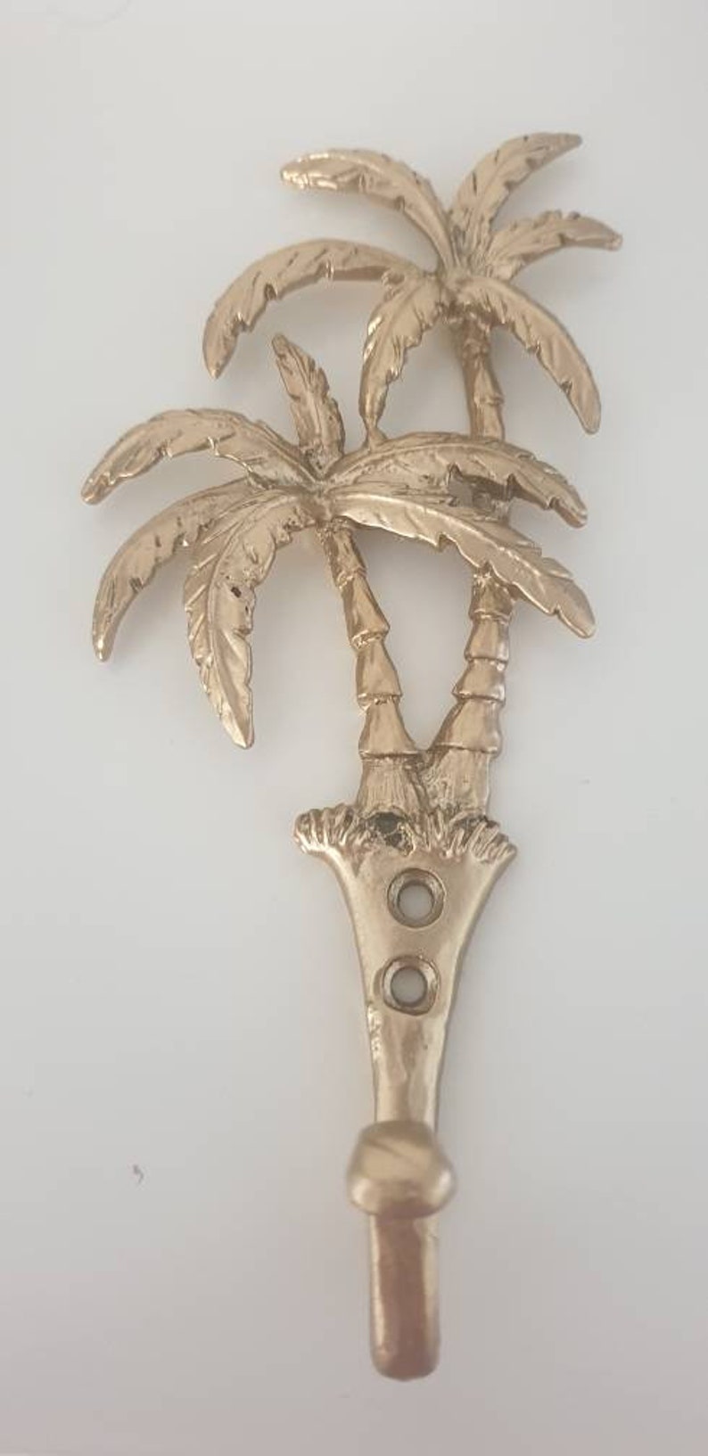 Golden Palm Tree Wall Hook Traditional Wall Decor Metal Etsy Australia