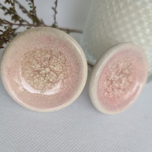 Australia Star Seller2x Pink glazed  Ceramic Knobs baby pink Baby  Knobs Nursery Knobs kitchen knobs