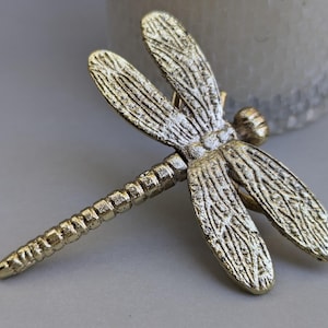 Australia Star Seller Beautiful Golden Dragonfly Metal Knob