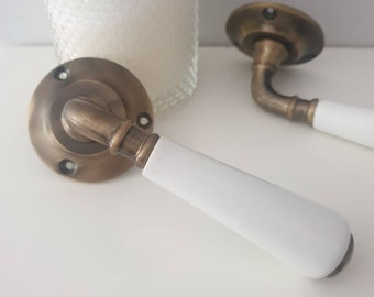 Australien Star Verkäufer Hebel Übergang Türgriffe Messing und Keramik Innentürgriffe