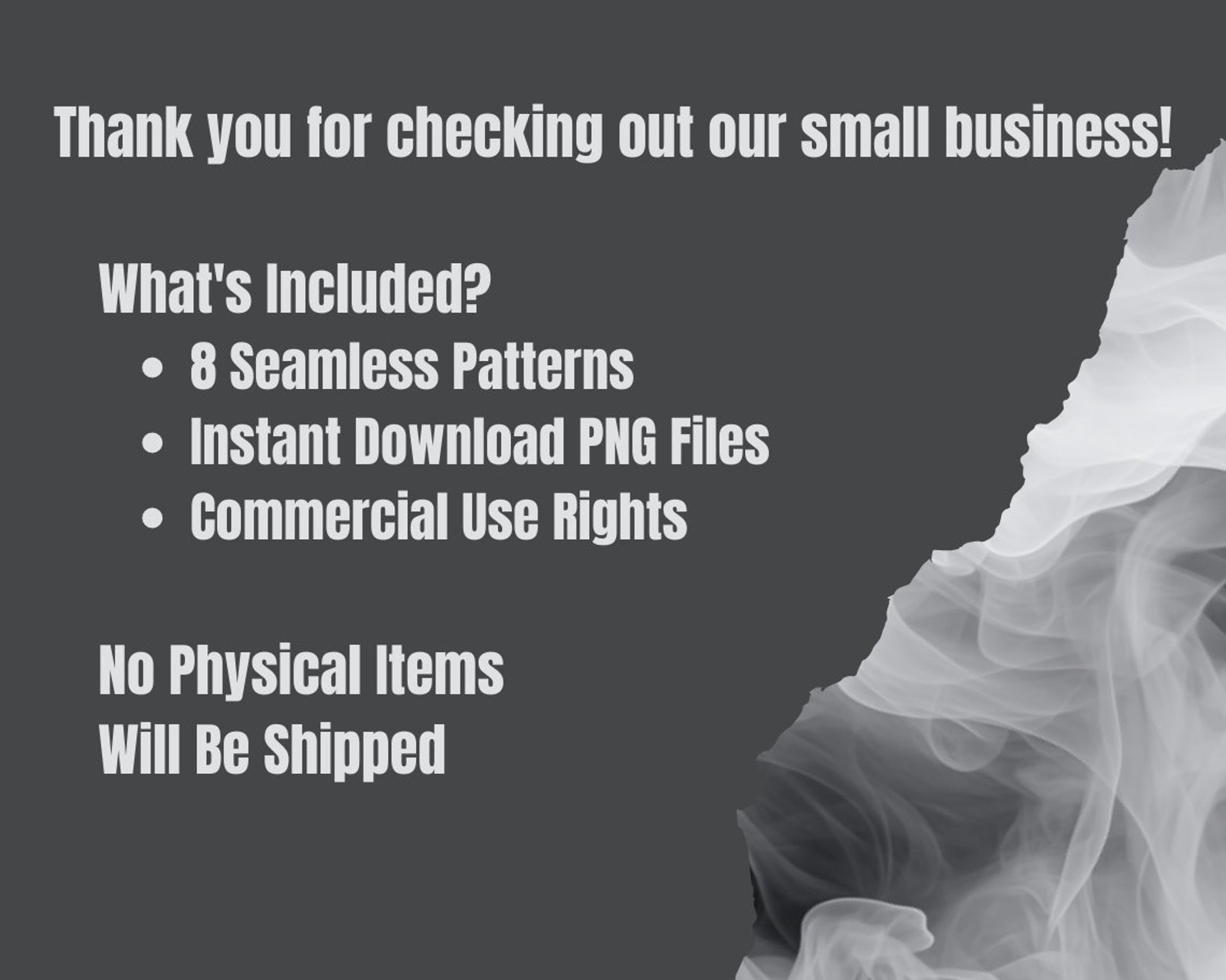 Smoky Digital Paper Continuous Pattern Black and White Repeating PNG ...