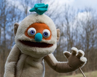 Monkey Monster Professional Hand Puppet, Ventriloquist dummies, OOAK
