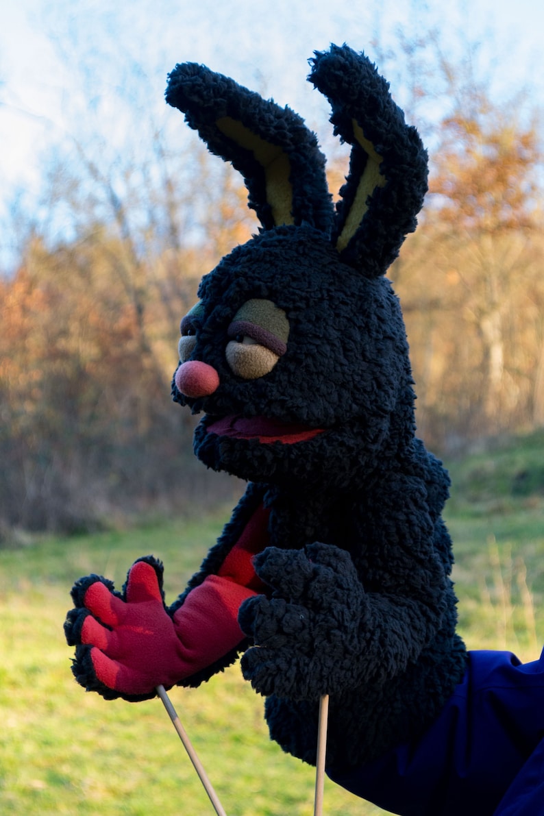 Handmade Ventriloquist Dummy Furry Rabbit Monster Professional Etsy