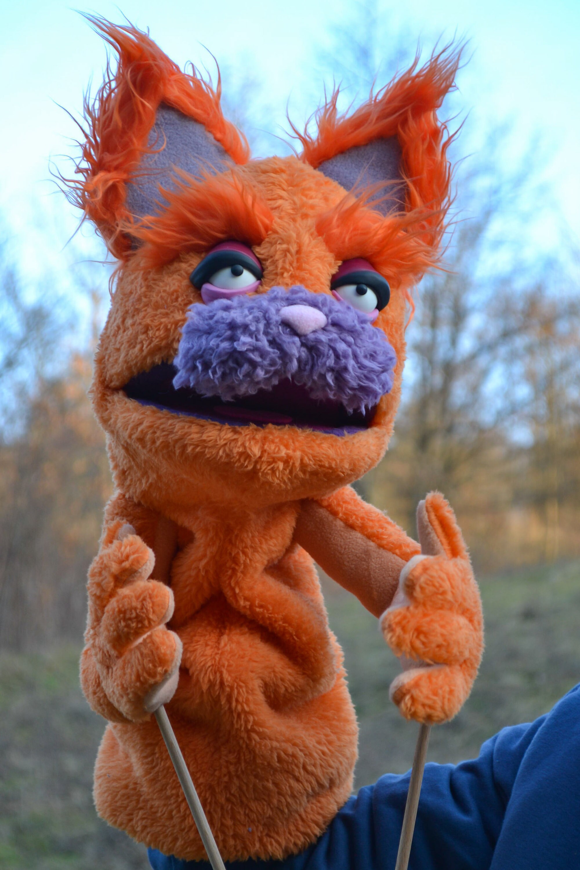 Cat Professional Hand Puppet Ventriloquist dummies OOAK Etsy