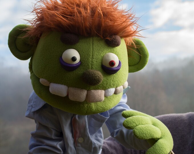 Ventriloquist Dummy Zombie Professional Hand Puppet OOAK Etsy