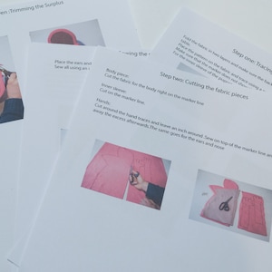 Step by step plans for a hand puppet .