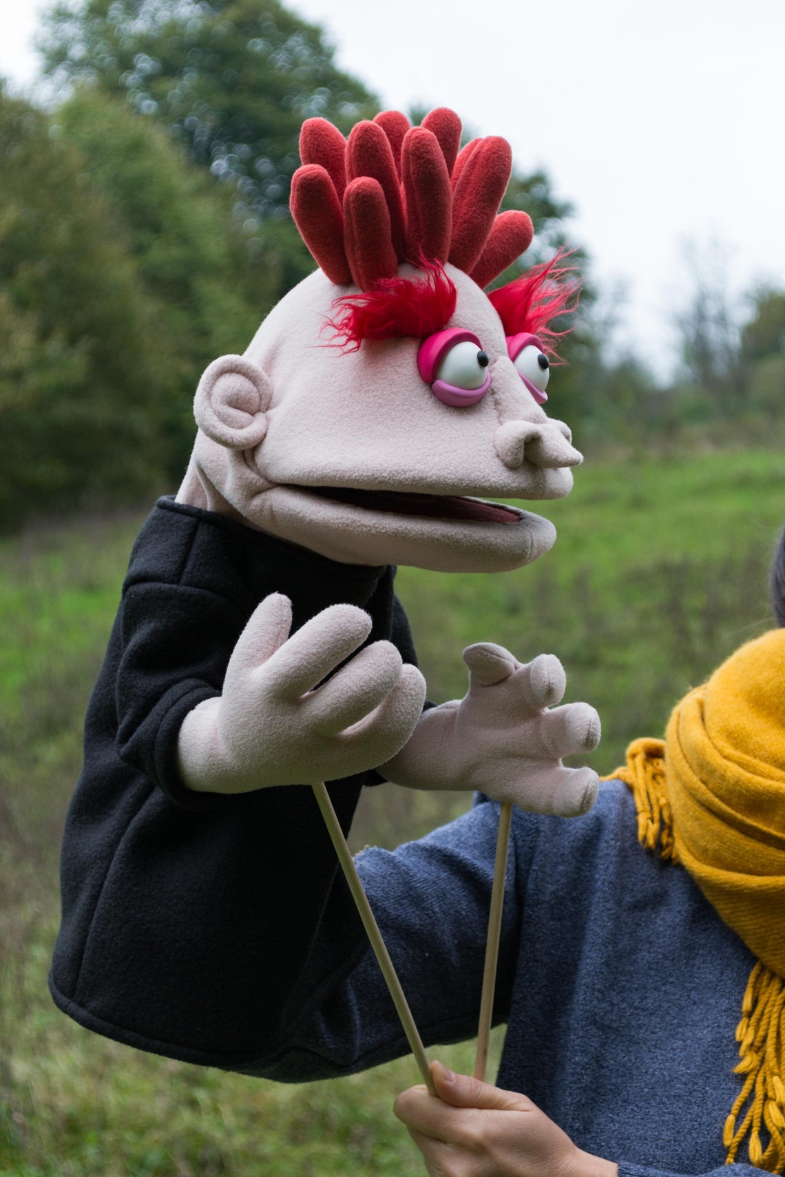 Unique Handmade Professional Hand Puppet Etsy