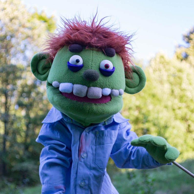 Ventriloquist Dummy Zombie Professional Hand Puppet OOAK Etsy