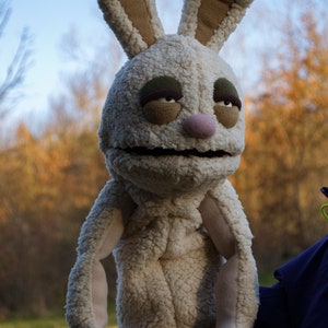 Handmade Ventriloquist Dummy Furry Rabbit Monster Professional Hand ...