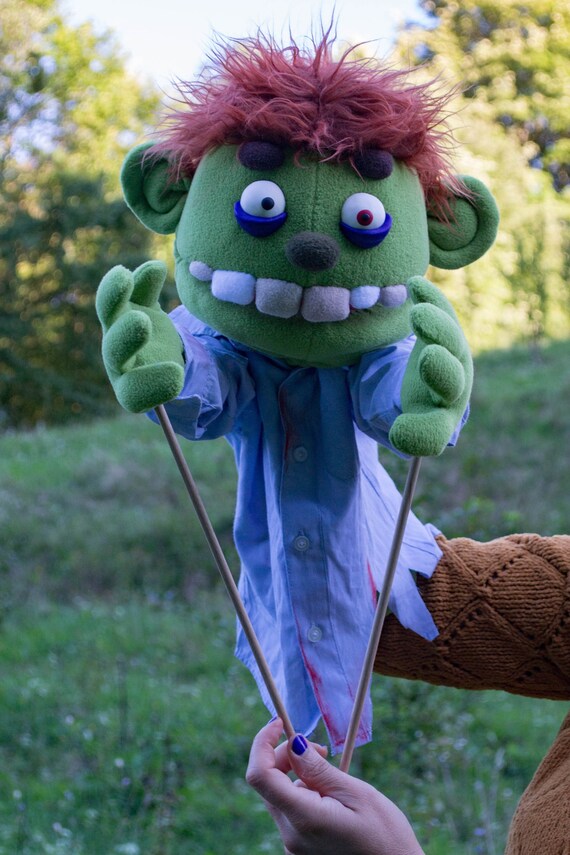 Ventriloquist Dummy Zombie Professional Hand Puppet OOAK Etsy