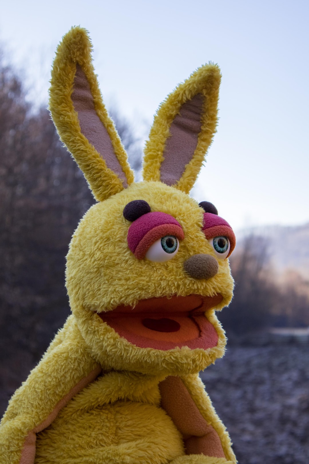 Professional Full Body Hand Puppet, Ventriloquist Dummies, Yellow Furry ...