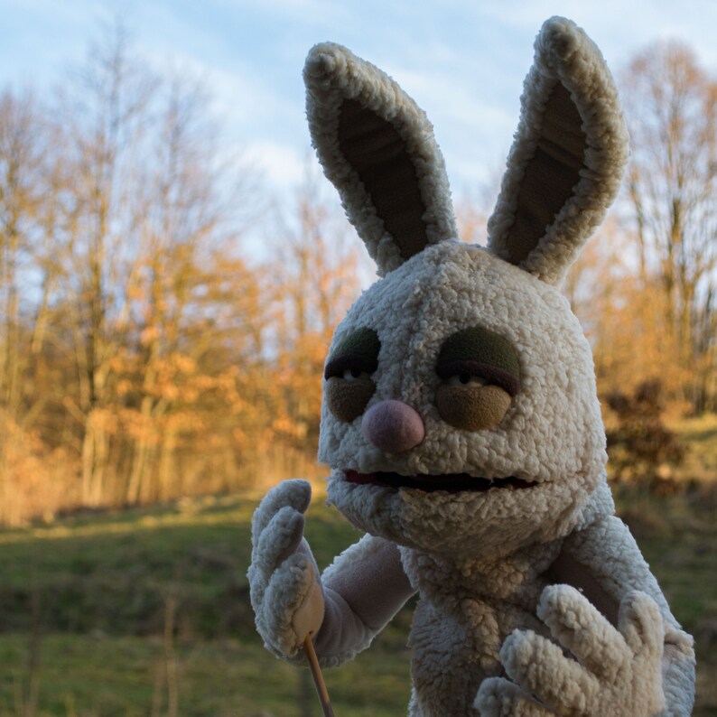 Handmade Ventriloquist Dummy Furry Rabbit Monster Professional Etsy