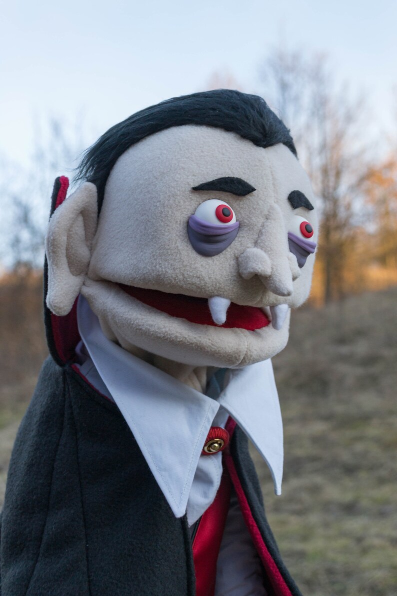 Dracula Vampire Professional Hand Puppet Etsy