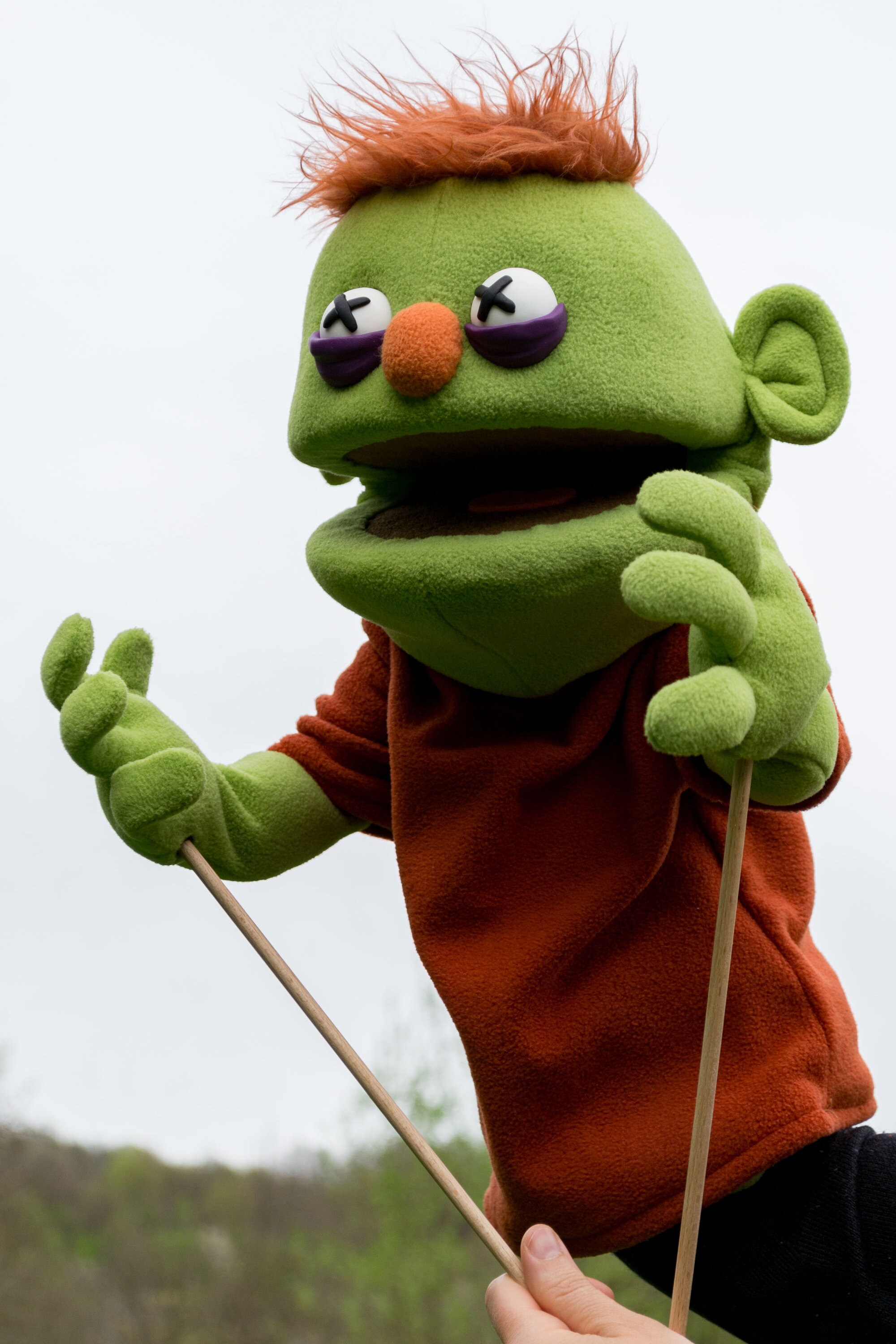 Zombie Professional Hand Puppet OOAK Etsy