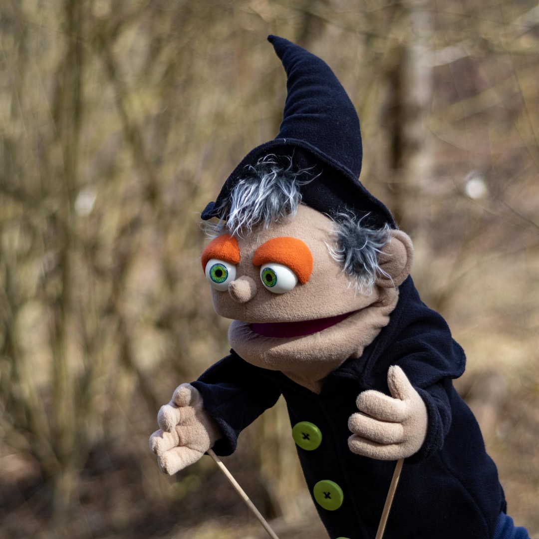 Wizard Professional Puppet, OOAK Unique Half Body Puppet - Etsy