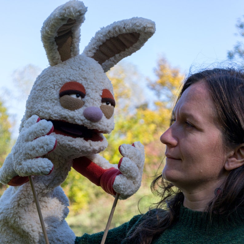 Handmade Ventriloquist Dummy Furry Rabbit Monster Professional Etsy