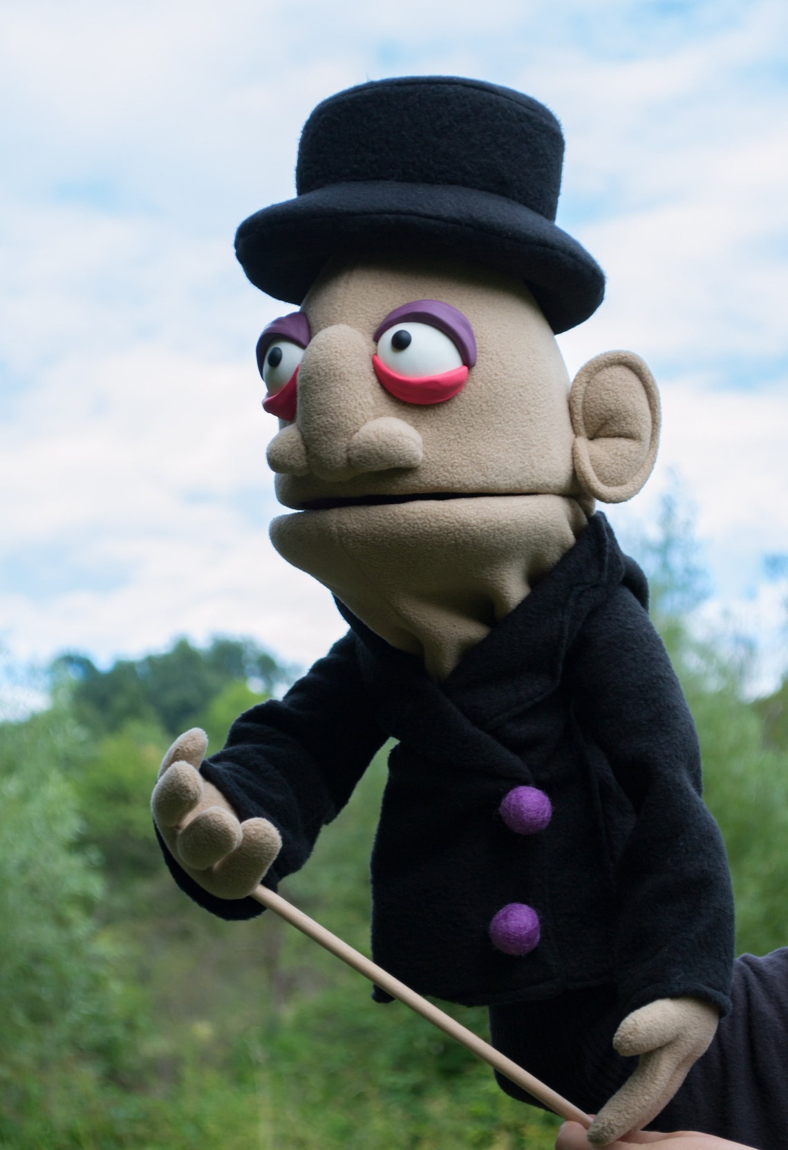 Old man Professional Hand Puppet OOAK Ventriloquist Dummy Etsy