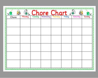 House Chores Chart