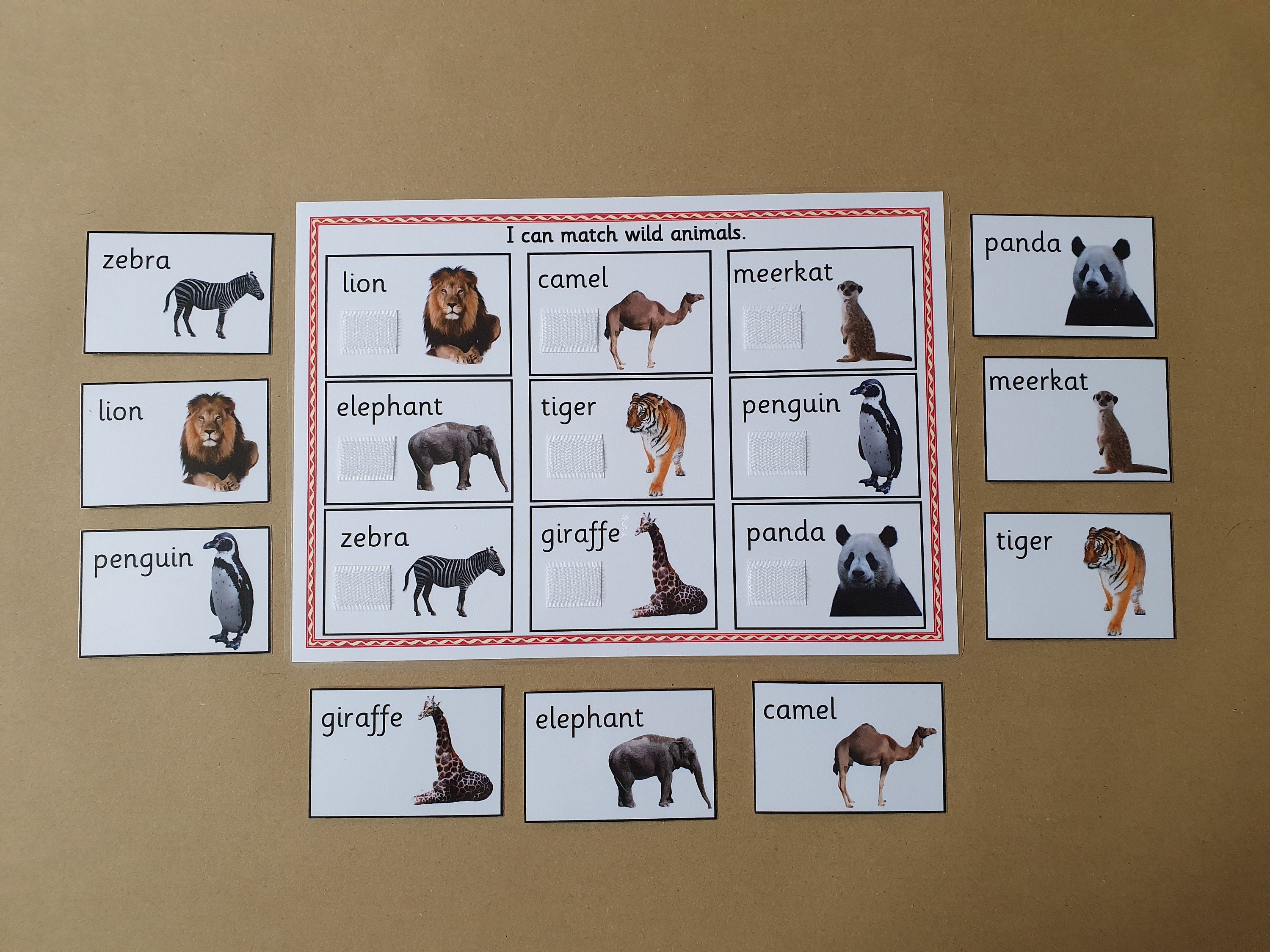 Wild Animals Matching Game Toddler Learning Game Zoo - Etsy Denmark Wild Animals Matching Game Toddler Learning Game Zoo - Etsy Denmark