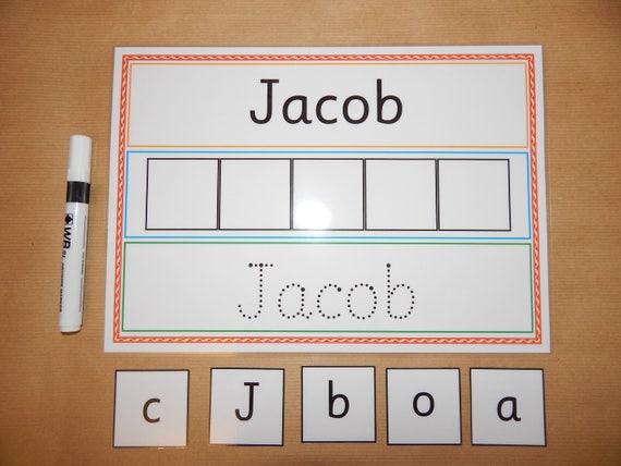 i can write and spell my name personalised name card eyfs