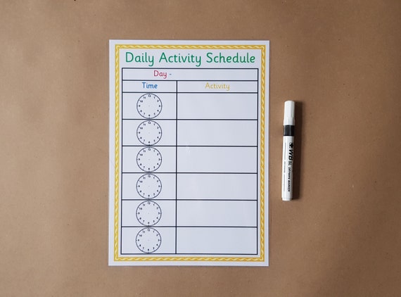 Daily Routine Schedule, daily activity planner, bedtime routine, morning routine, behaviour management,  EYFS, SEN, Autism, pre school