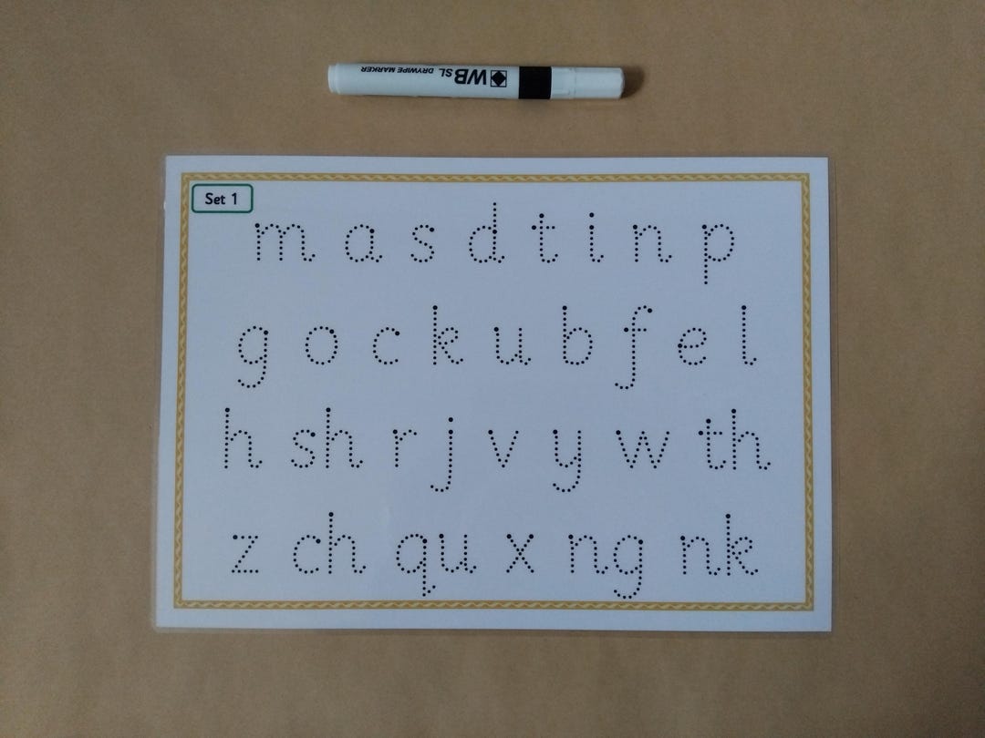 Read Write Inc. Phonics, Set 1 Formation Mat, Tracing Letters, A4 ...