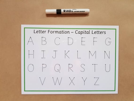 Tracing letters and numbers EARLY LEARNING 3 formation mats & pen EYFS KS1 