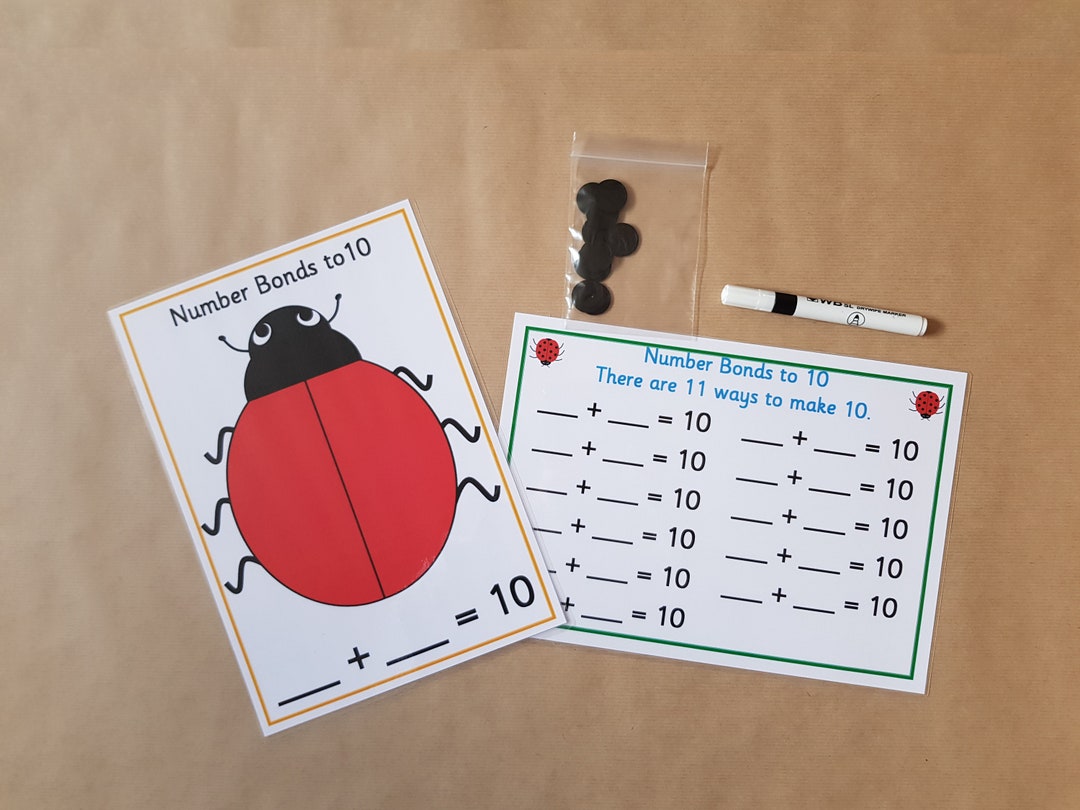 Number Bonds to 10 Activity SEN EYFS KS1 Addition - Etsy UK