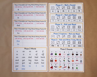 Phase 2 Phonics Learning Bundle, letters and sounds, phonics, literacy, EYFS, KS1, learning resource, teaching resource, educational
