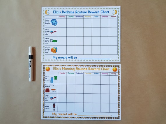 Bedtime Reward Charts For Toddlers
