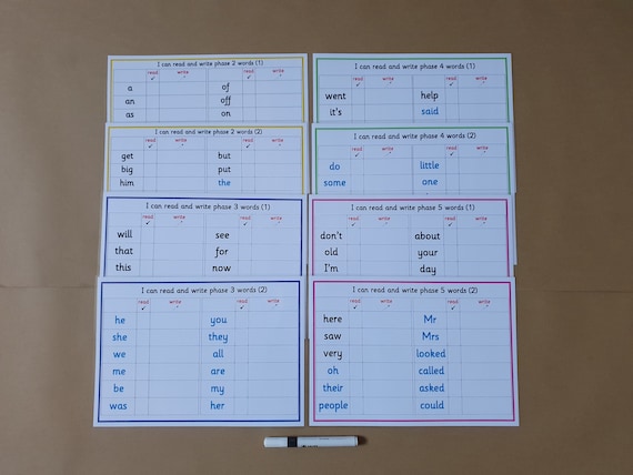 Read and Write 100 High Frequency Words, phase 2-5, phonics, letters and sounds, EYFS, KS1, teaching resource, educational, learning