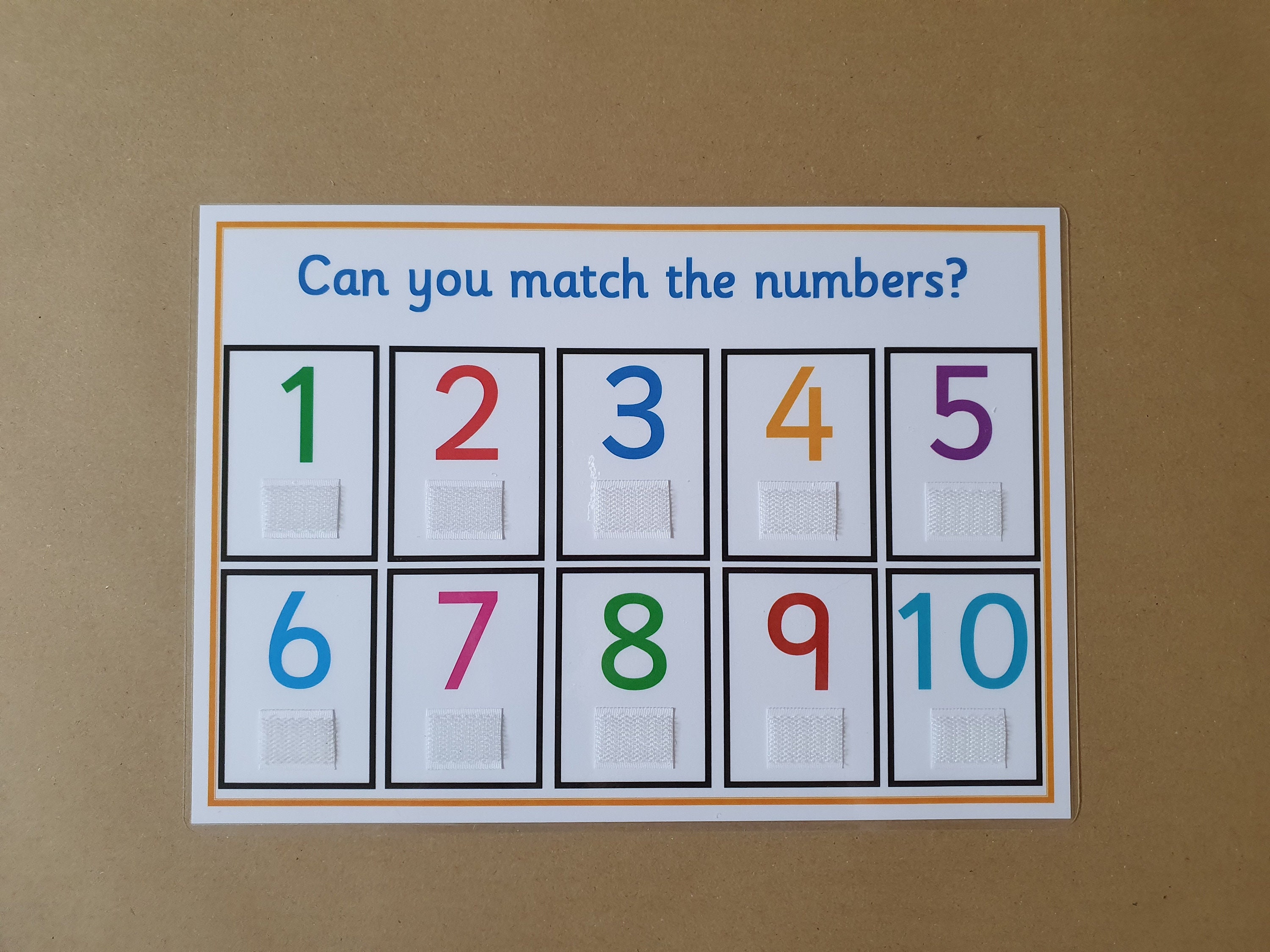 1 - 10 Number Matching Game, Numeracy, Maths, Number Game, Numbers ...
