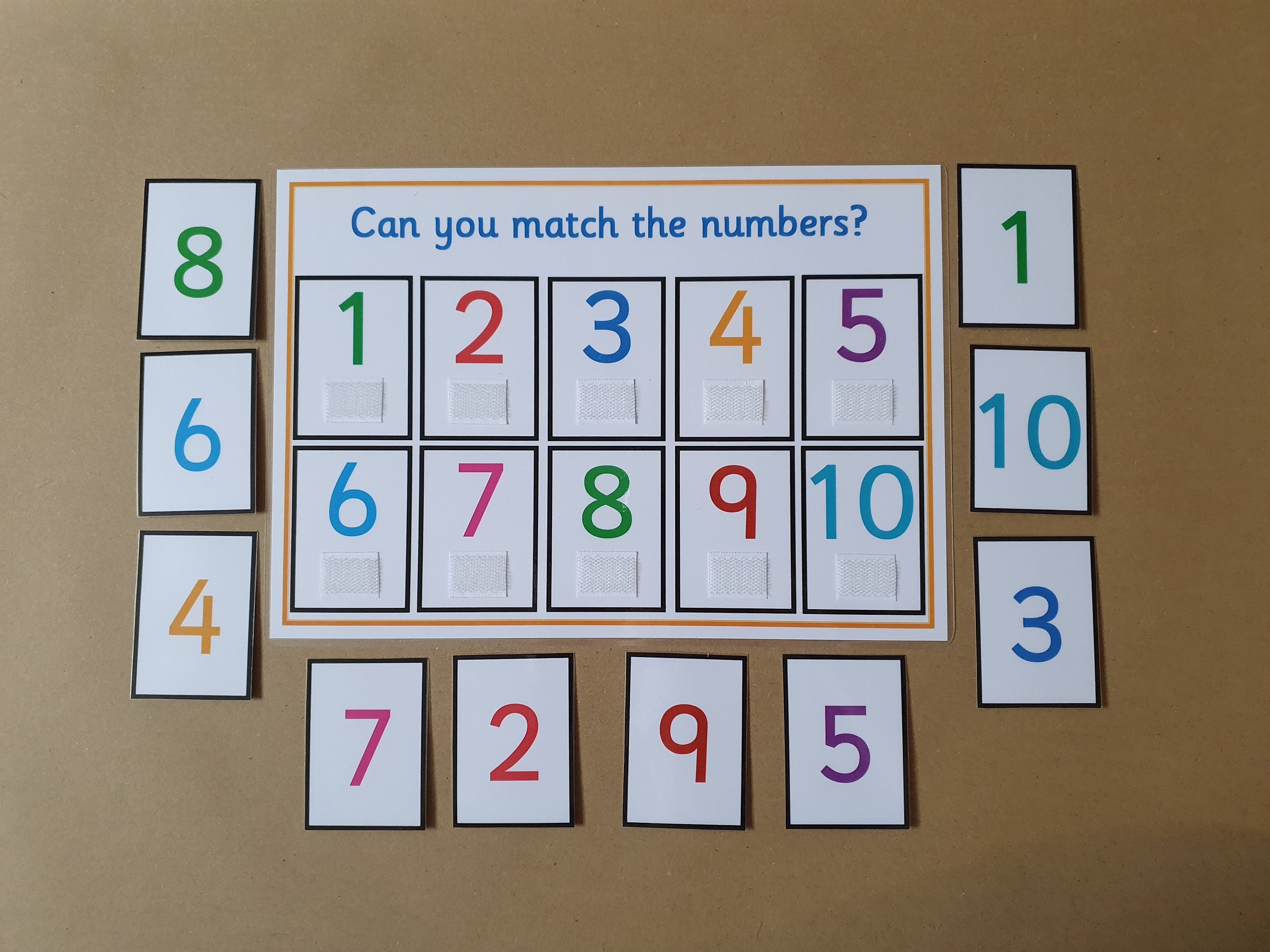 1 - 10 Number Matching Game, Numeracy, Maths, Number Game, Numbers ...