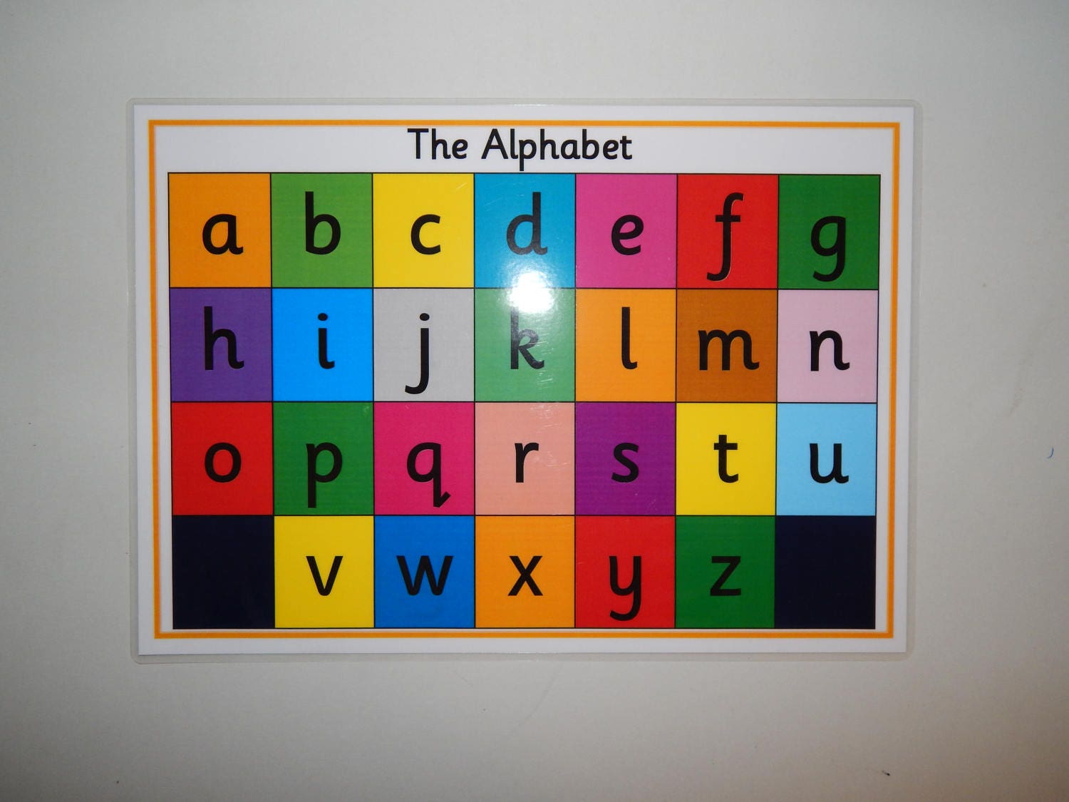 Alphabet Poster A4 Laminated Poster letters alphabet Etsy