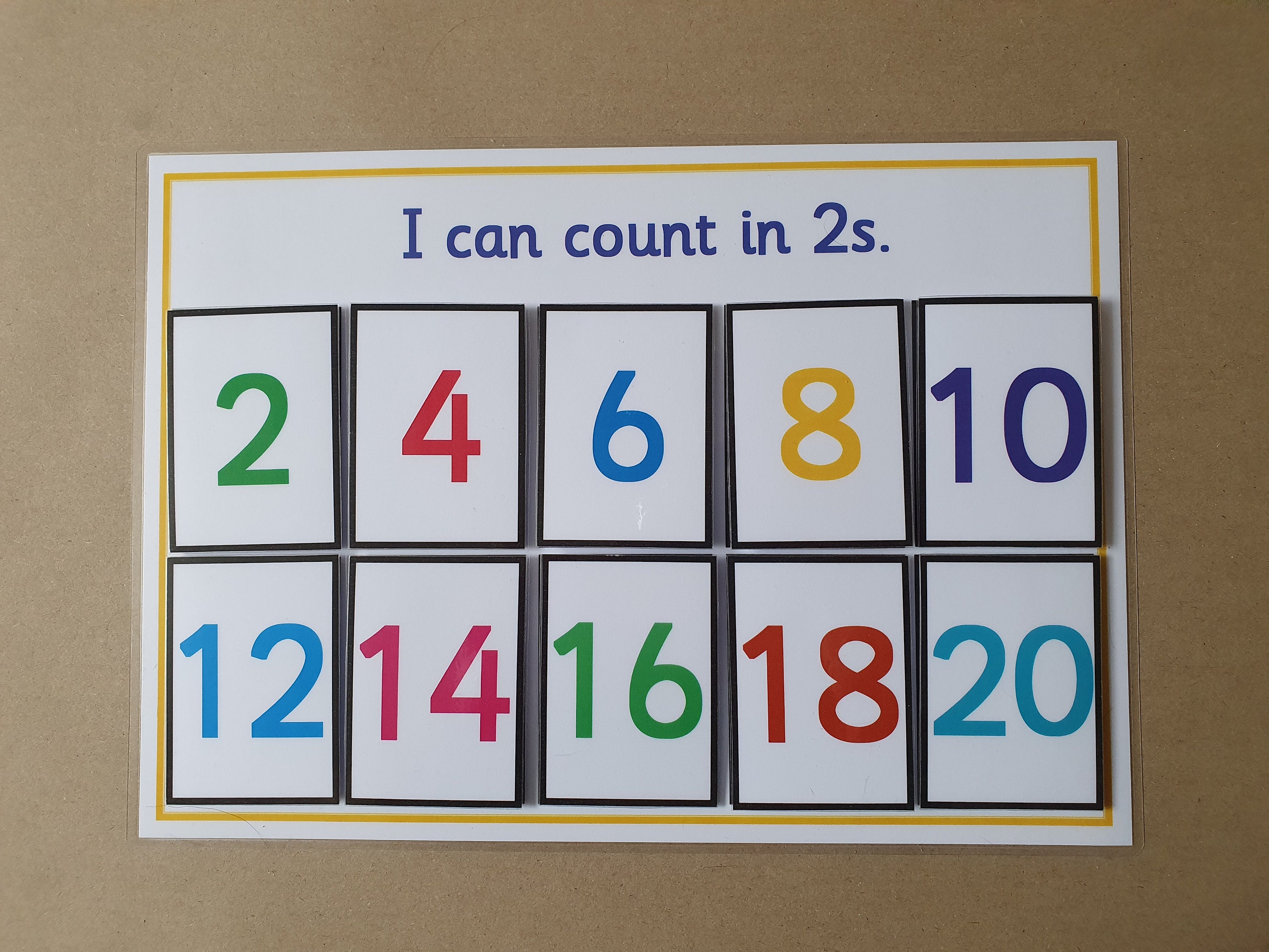 Counting in 2's Ordering Numeracy Game Year 1 KS1 Etsy UK