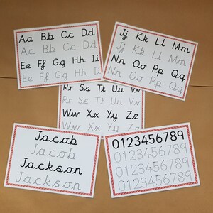 Pre Cursive, Tracing Letters, Tracing Numbers, Name, dry ease,  EYFS, Early learning, pre school, teaching resource, learning, educational