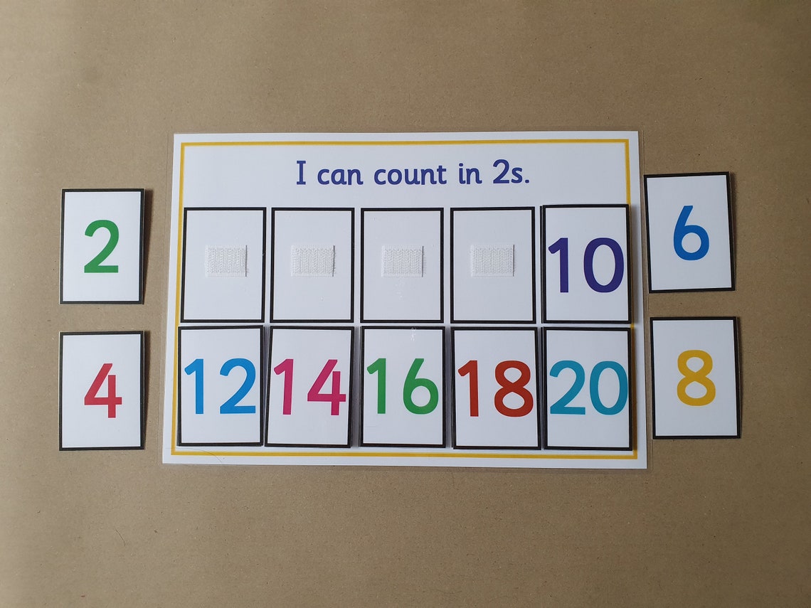 Counting in 2's Ordering Numeracy Game Year 1 KS1 Etsy UK