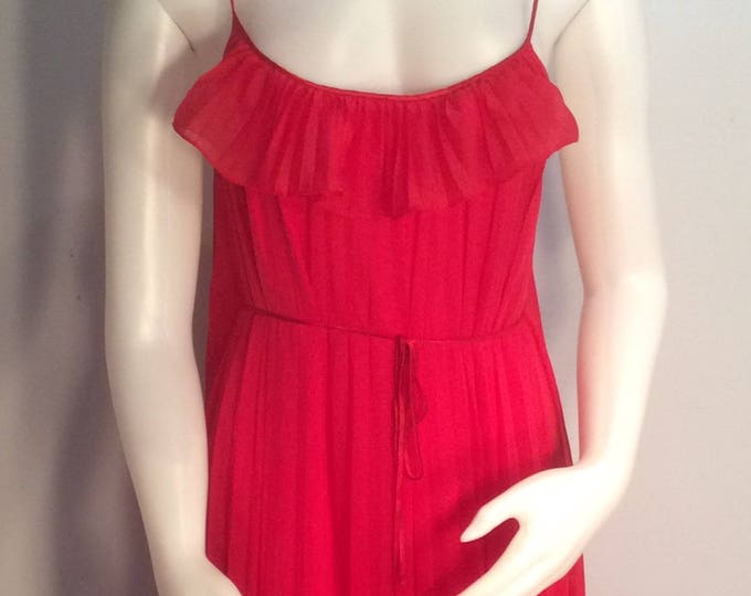 Van Raalte Red Nightgown Vintage Grecian Style Long Christmas - Etsy