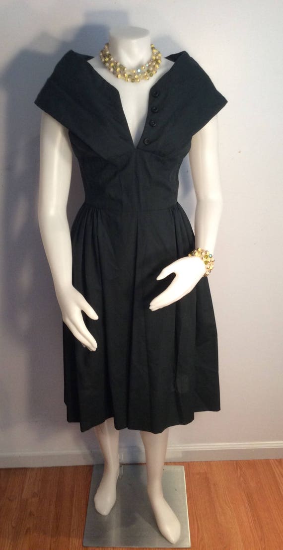 Youth Guild of N.Y. Dress vintage 1950's cotton da