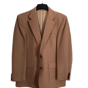Camel blazer wool Imperial by Haggar men’s jacket classic style fall winter blazer