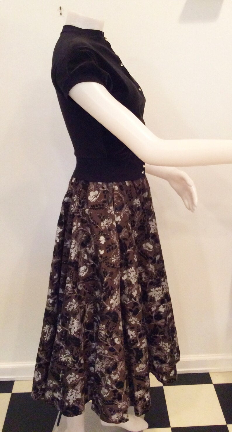 Vintage Circle Skirt GOODMAN SCHEINHORN Design by SABOT - Etsy