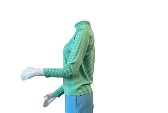 1960s mod stripe top Fully fashioned by darlene b… - image 3