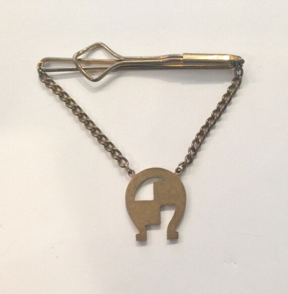 1940’s tie bar vintage lucky horseshoe lucky 7 di… - image 7