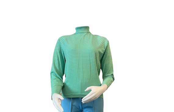 1960s mod stripe top Fully fashioned by darlene b… - image 1