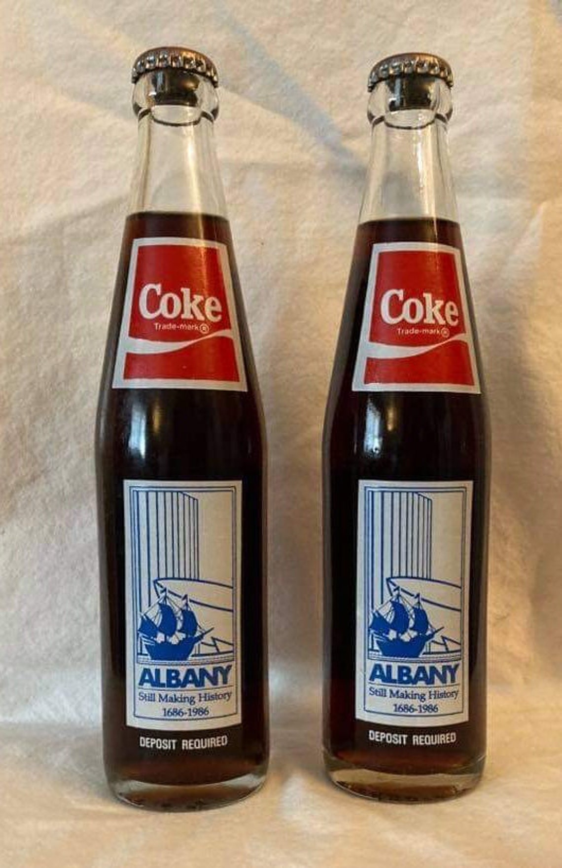 Vintage CocaCola bottle souvenir Albany New York Etsy