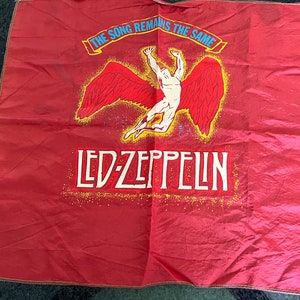 LED ZEPPELIN The song remains the same poster fabric banner 1970s music poster collectible rare rock poster collectible