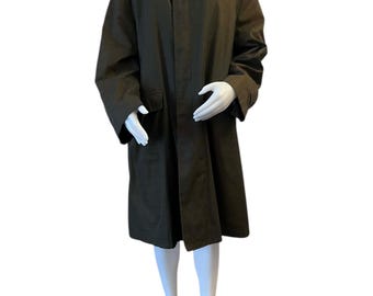 1950s 1960s Sovereign by Curlee Clothes Men's Long Overcoat, Size