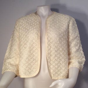 Ribbon jacket bolero jacket vintage women&#39;s rockabilly VLV theater costume special occasion 1950s fashion
