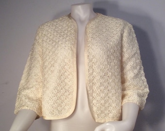 Ribbon jacket bolero jacket vintage women's rockabilly VLV theater costume special occasion 1950s fashion