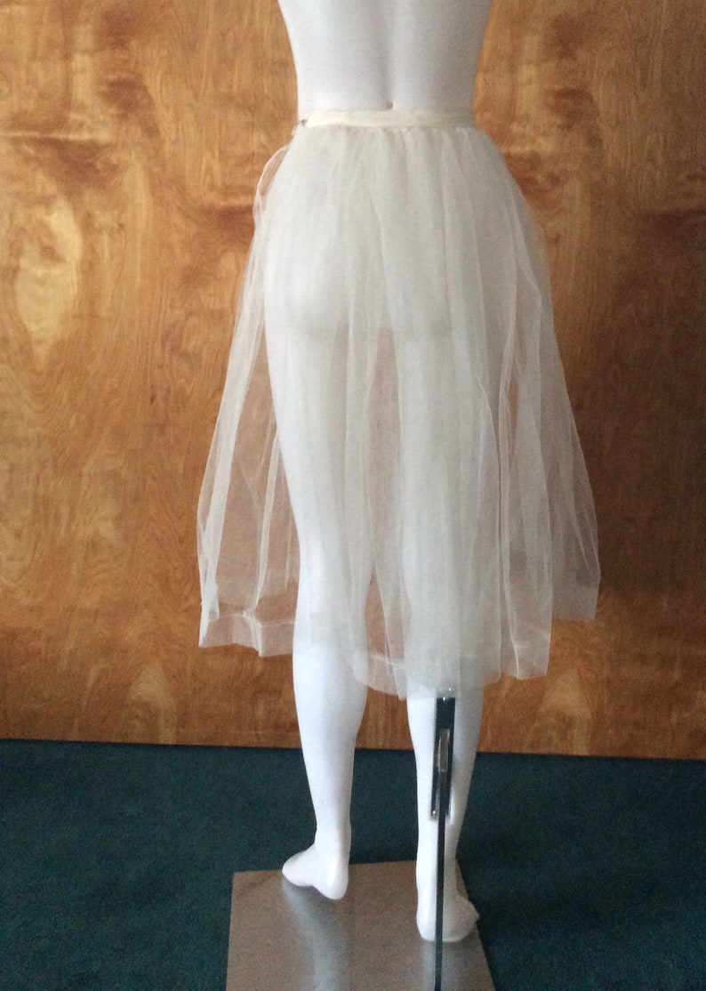 Vintage crinoline 1950s slip white mesh crinoline single layer | Etsy